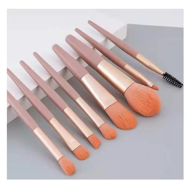 Set Of 8 Mini Makeup Brush Set, Soft Synthetic Hair Brushes, Eyeshadow Foundation Sculpting Brushes, Portable Soft Concealer Brush, Beauty Foundation Eye Shadow Tool Eyelash Brush With Bag Set Of 8 Mini Makeup Brush Set, Soft Synthetic Hair Brushes, Eyeshadow Foundation Sculpting Brushes, Portable Soft Concealer Brush, Beauty Foundation Eye Shadow Tool Eyelash Brush With Bag